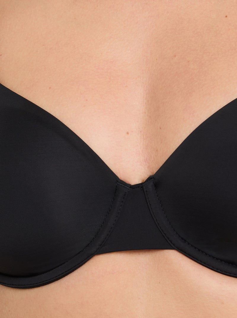 Soutien-gorge emboitant microfibre Perfect - RougeGorge Lingerie Noir - Kiabi