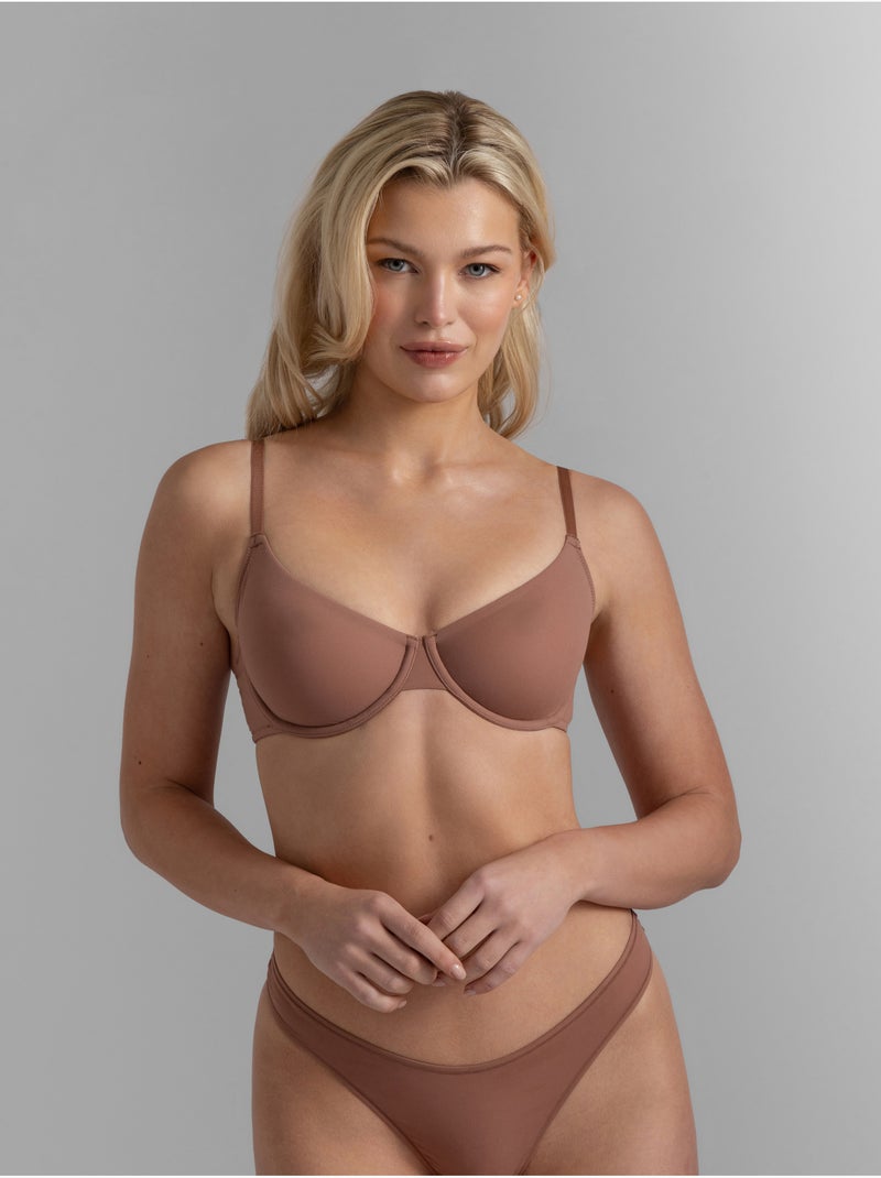 Soutien-gorge emboîtant Noa Marron - Kiabi