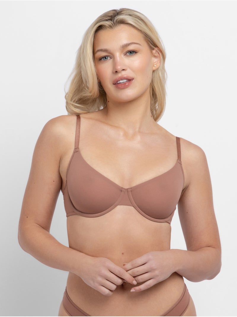 Soutien-gorge emboîtant Noa Marron - Kiabi