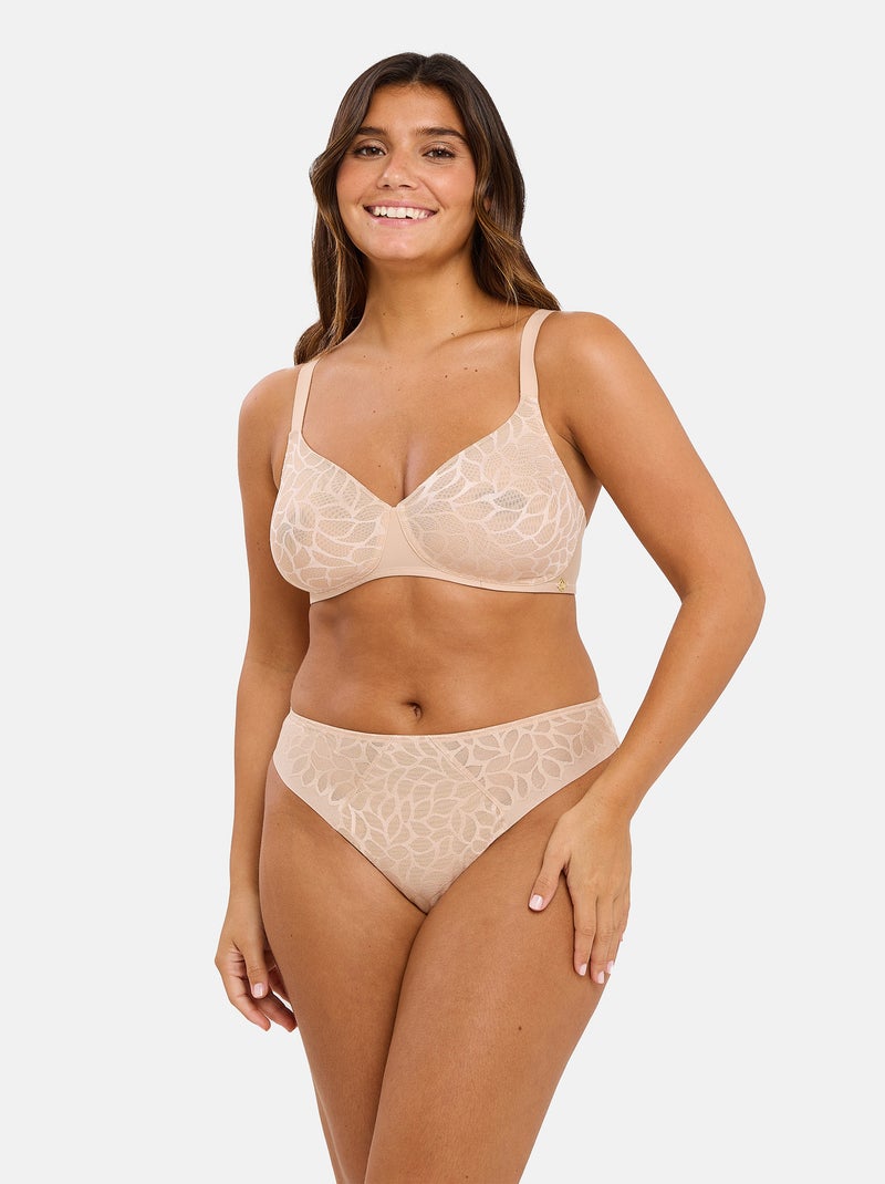 Soutien-gorge emboîtant Perfect Curves Sans Complexe Beige - Kiabi