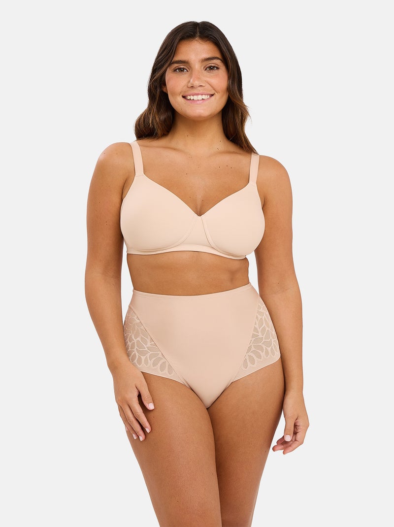 Soutien-gorge emboîtant Perfect Curves Sans Complexe Beige - Kiabi