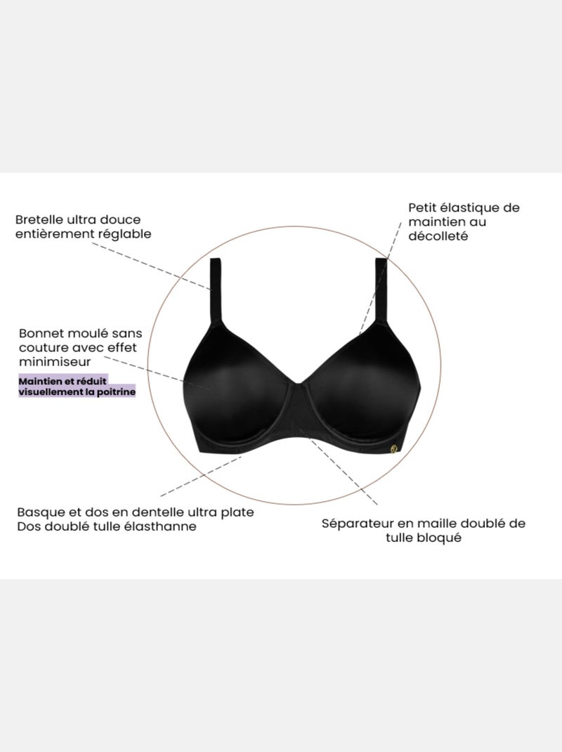 Soutien-gorge emboîtant Perfect Curves Sans Complexe Marron - Kiabi