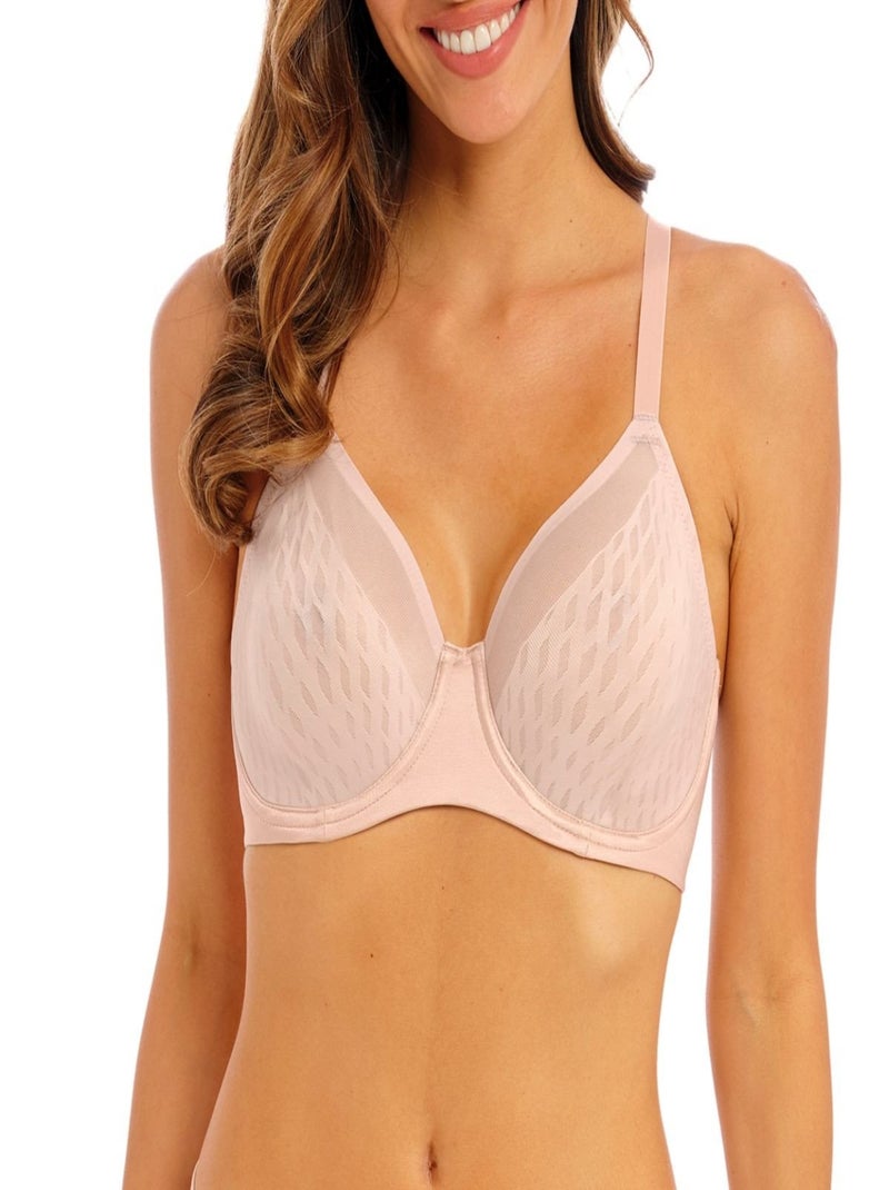 Soutien-gorge emboitant remonte seins Elevated Allure Rose - Kiabi