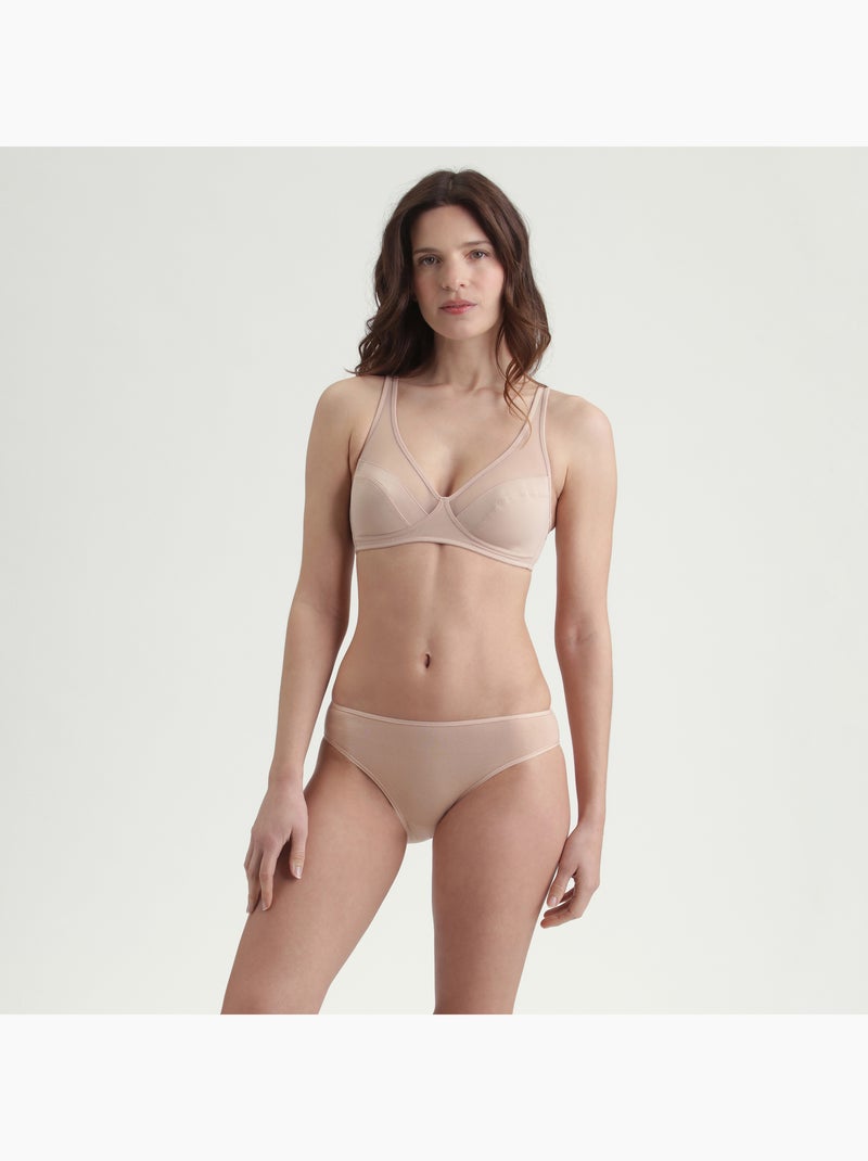 Soutien-gorge Emboîtant Sans Armature Non Paddé Generous Classique Beige - Kiabi