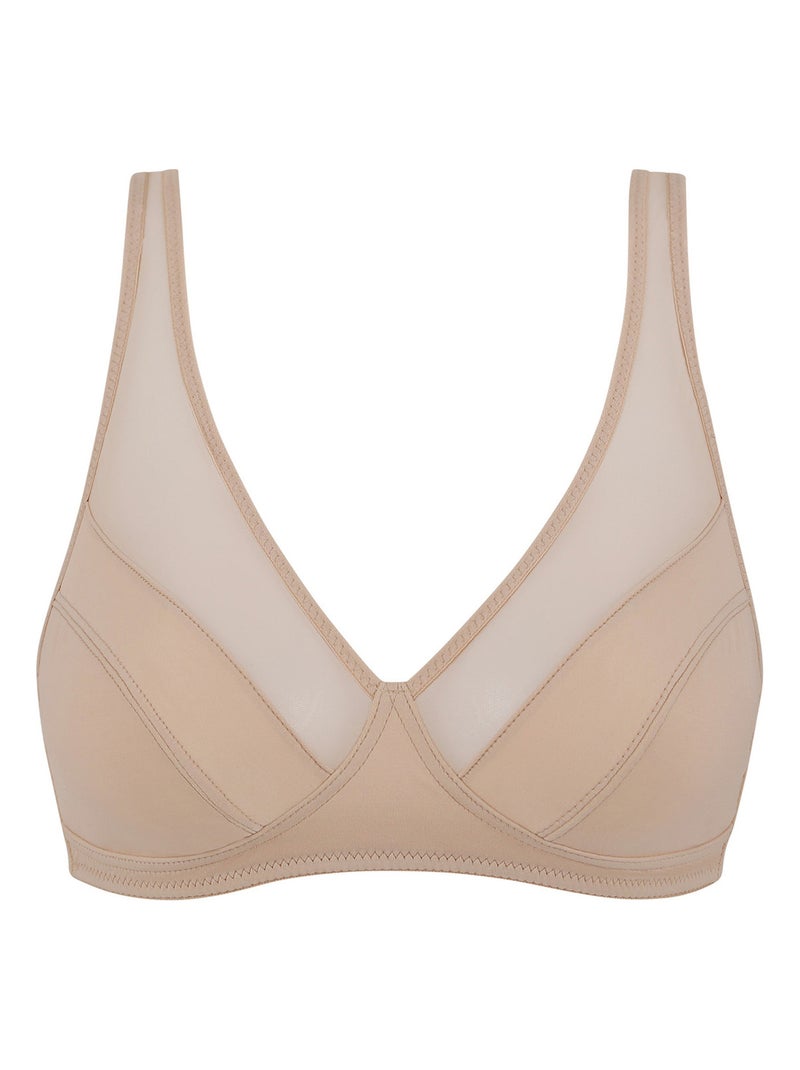 Soutien-gorge Emboîtant Sans Armature Non Paddé Generous Classique Beige - Kiabi