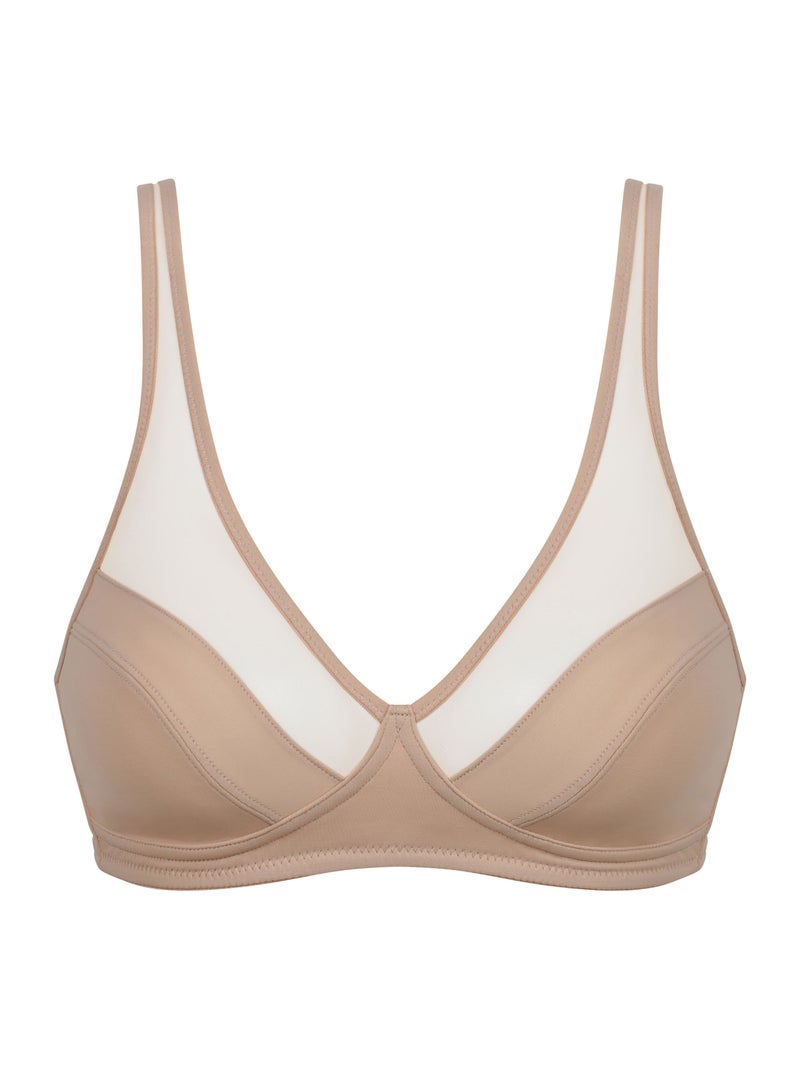 Soutien-gorge Emboîtant Sans Armature Non Paddé Generous Classique Beige - Kiabi