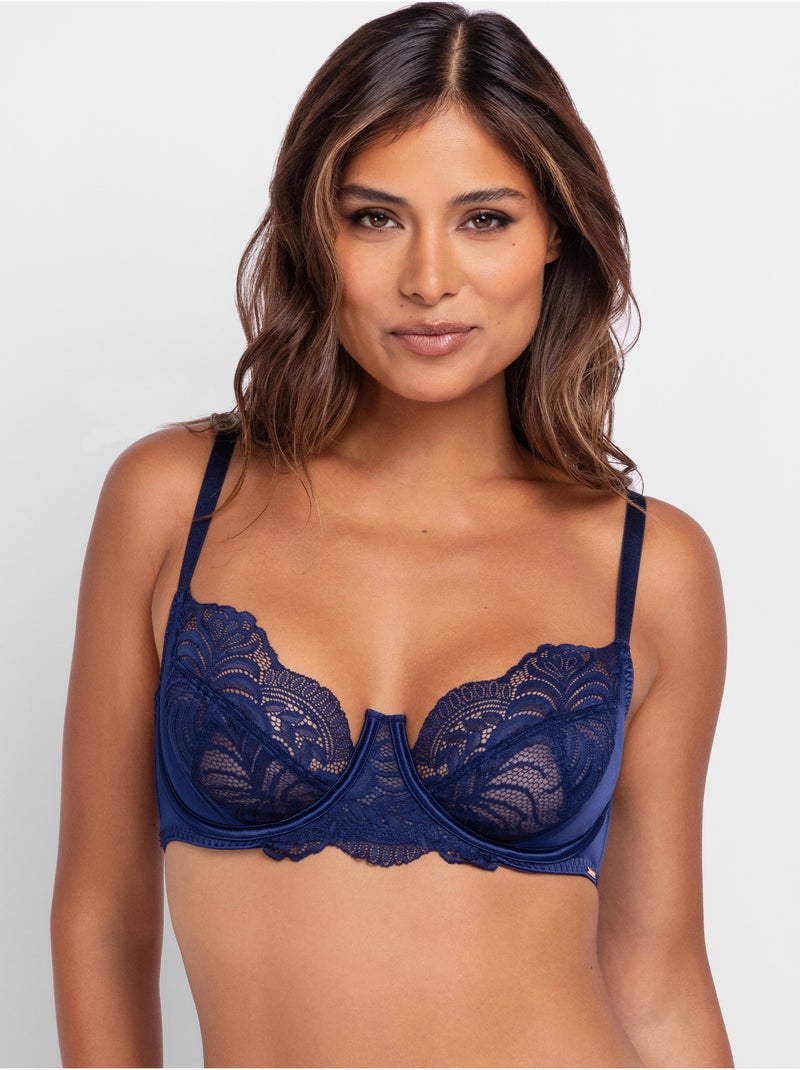 Soutien-gorge emboîtant sans coques Amar Bleu - Kiabi
