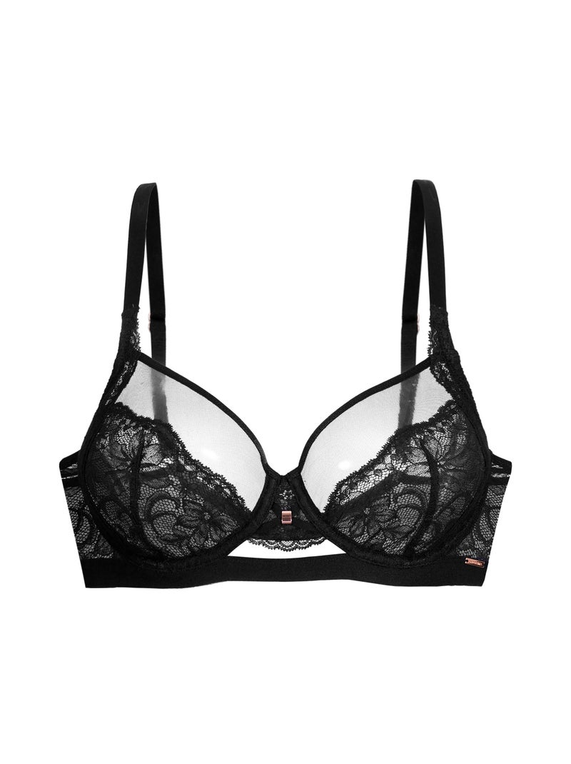 Soutien-gorge emboîtant sans coques Jemma Noir - Kiabi