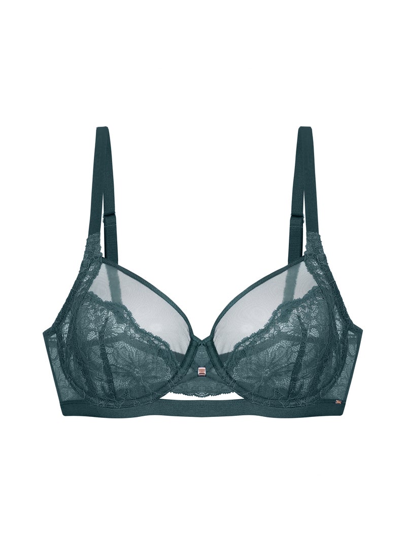 Soutien-gorge emboîtant sans coques Jemma Vert - Kiabi