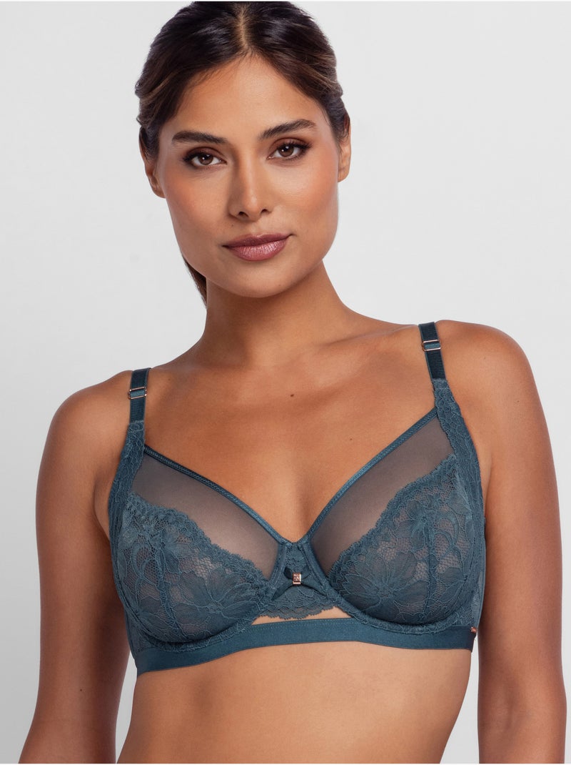 Soutien-gorge emboîtant sans coques Jemma Vert - Kiabi