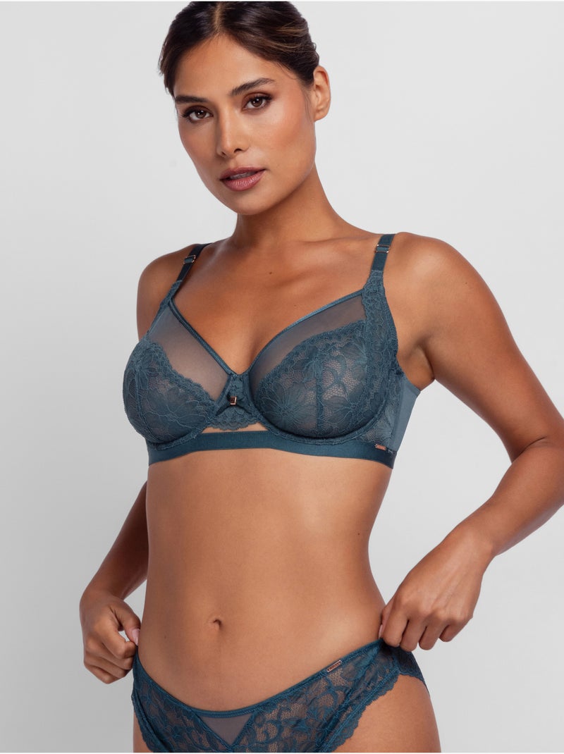 Soutien-gorge emboîtant sans coques Jemma Vert - Kiabi