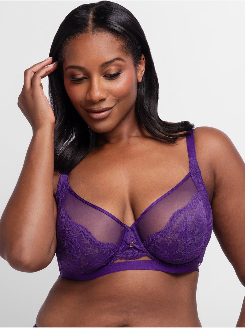 Soutien-gorge emboîtant sans coques Jemma Violet - Kiabi