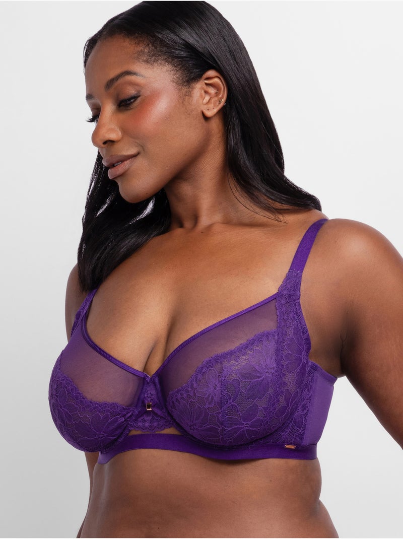 Soutien-gorge emboîtant sans coques Jemma Violet - Kiabi