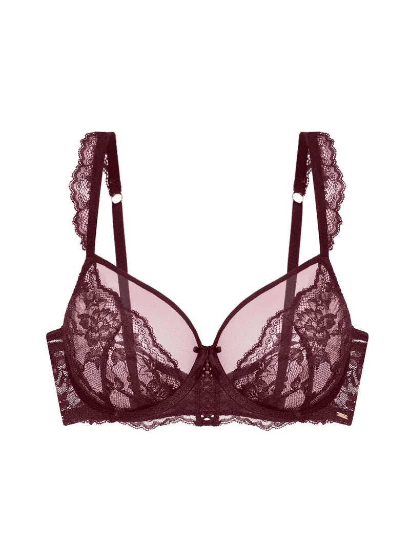 Soutien-gorge emboîtant satin sans coques Lyra Satin Noir - Kiabi