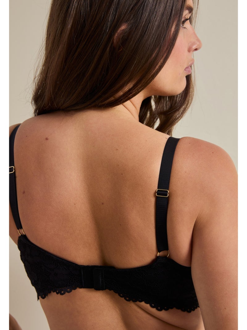 Soutien-gorge emboîtant Zélie Noir - Kiabi