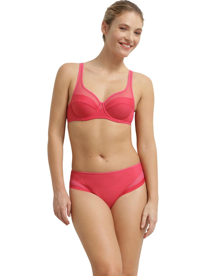 Soutien-gorge Embo?tant Avec Armatures Non Padd? Generous Rose framboise - Kiabi