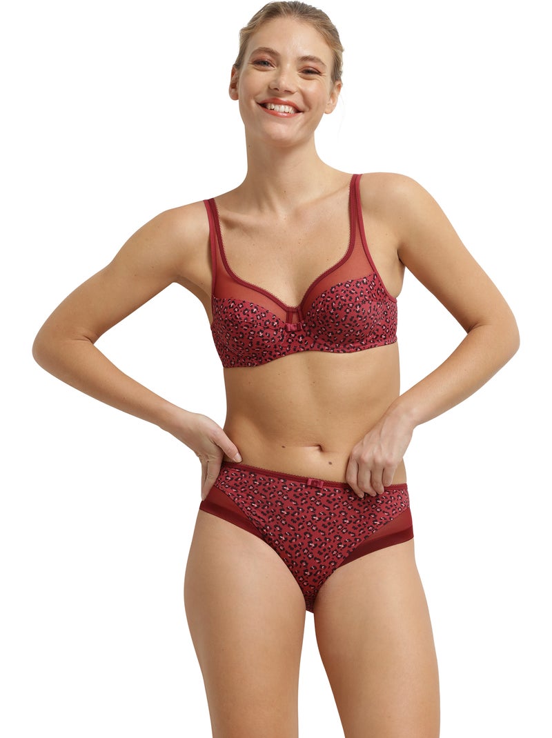 Soutien-gorge Embo?tant Avec Armatures Non Padd? Generous Rouge brique - Kiabi