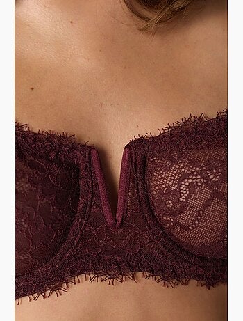 Soutien-gorge en dentelle à armatures penti
