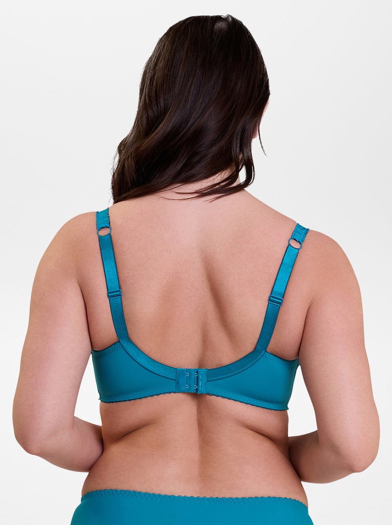 Soutien-gorge en dentelle 'Arum' 'Sans complexe' Bleu - Kiabi