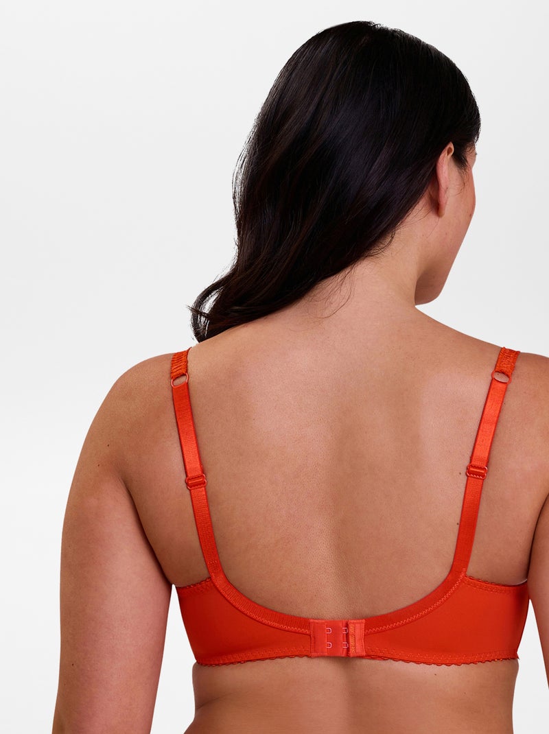 Soutien-gorge en dentelle 'Arum' 'Sans complexe' Orange - Kiabi