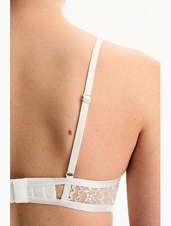 Soutien-gorge en dentelle asymétrique à armatures penti