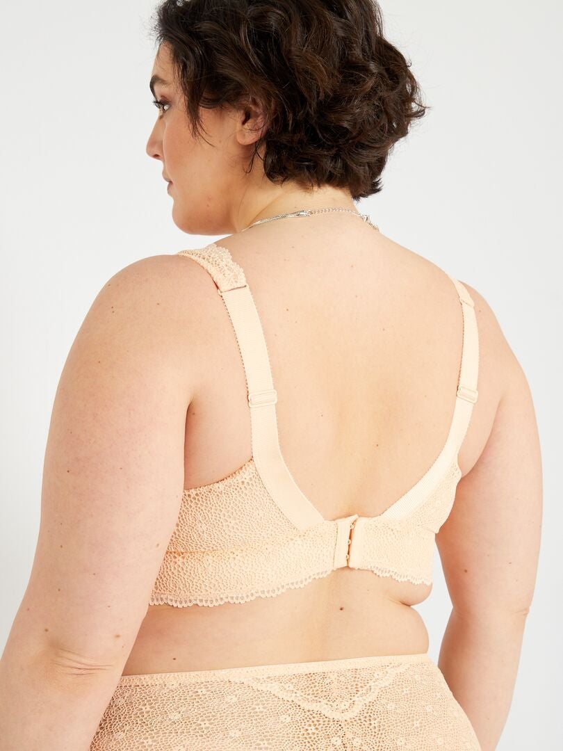 Soutien-gorge en dentelle Beige - Kiabi
