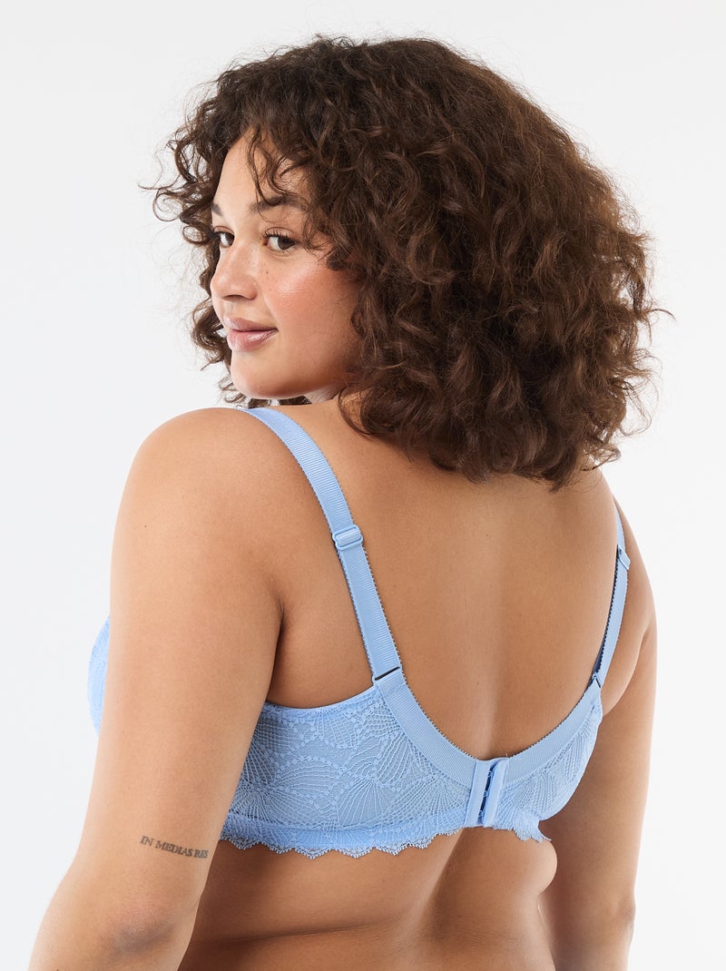 Soutien-gorge en dentelle Bleu - Kiabi
