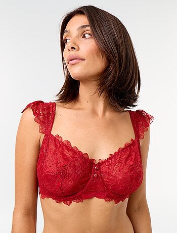 Soutien-gorge en dentelle bonnet D&E