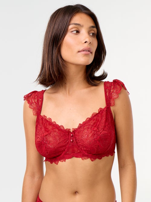 Soutien-gorge en dentelle bonnet D&E - Kiabi Soutien-gorge en dentelle bonnet D&E - Kiabi
