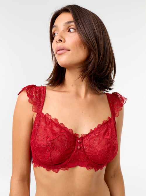 Soutien-gorge en dentelle bonnet D&E - Kiabi Soutien-gorge en dentelle bonnet D&E - Kiabi