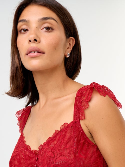 Soutien-gorge en dentelle bonnet D&E - Kiabi Soutien-gorge en dentelle bonnet D&E - Kiabi