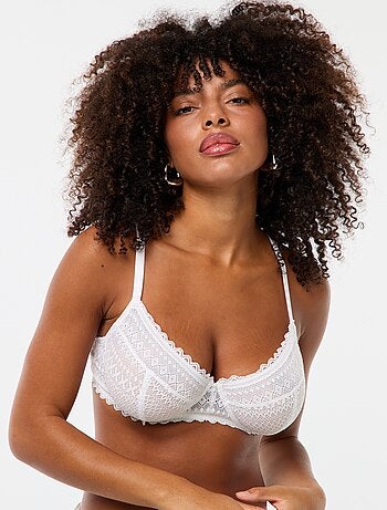 Soutien-gorge en dentelle bonnet D/E/F