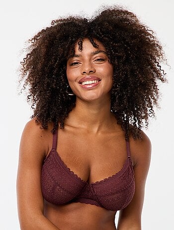 Soutien-gorge en dentelle bonnet D/E/F