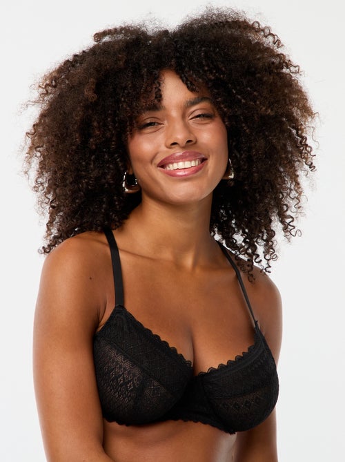 Soutien-gorge en dentelle bonnet D/E/F - Kiabi