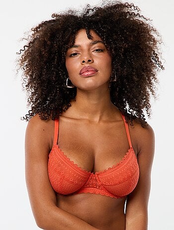 Soutien-gorge en dentelle bonnet D/E/F