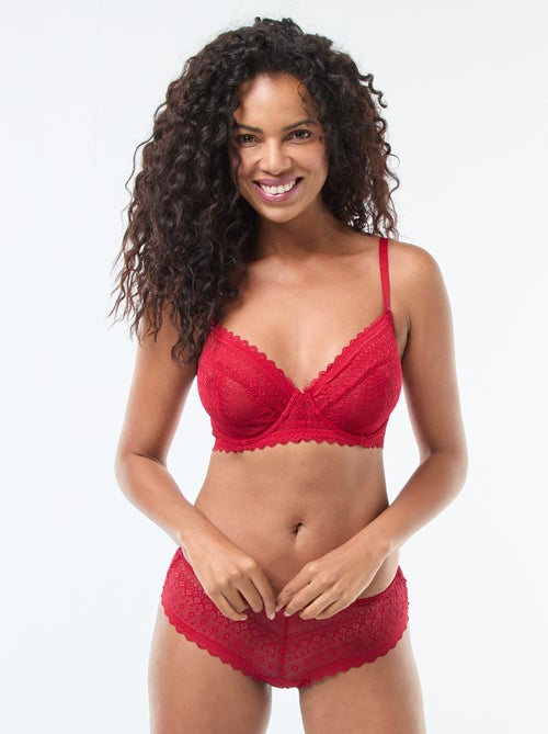 Soutien-gorge en dentelle bonnet D/E/F - Kiabi