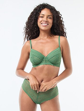 Soutien-gorge en dentelle bonnet D/E/F