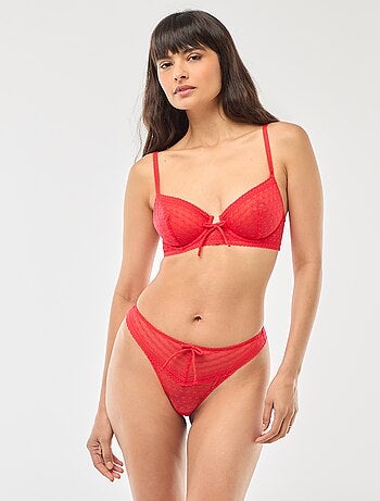 Soutien-gorge en dentelle non paddé - Saint-Valentin