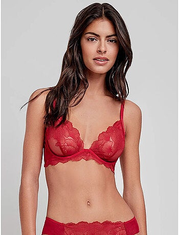 Soutien-gorge en dentelle sans coques