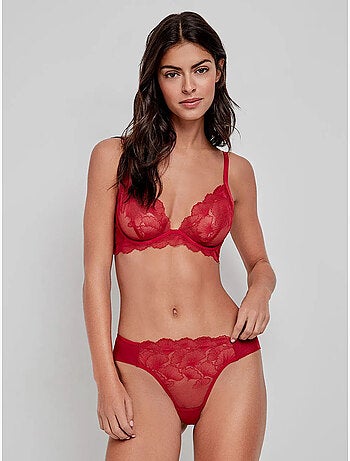 Soutien-gorge en dentelle sans coques