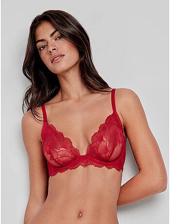Soutien-gorge en dentelle sans coques
