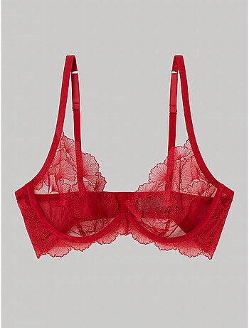 Soutien-gorge en dentelle sans coques