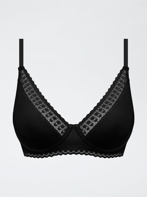 Soutien-gorge en microfibre et dentelle 'Dim' - Kiabi