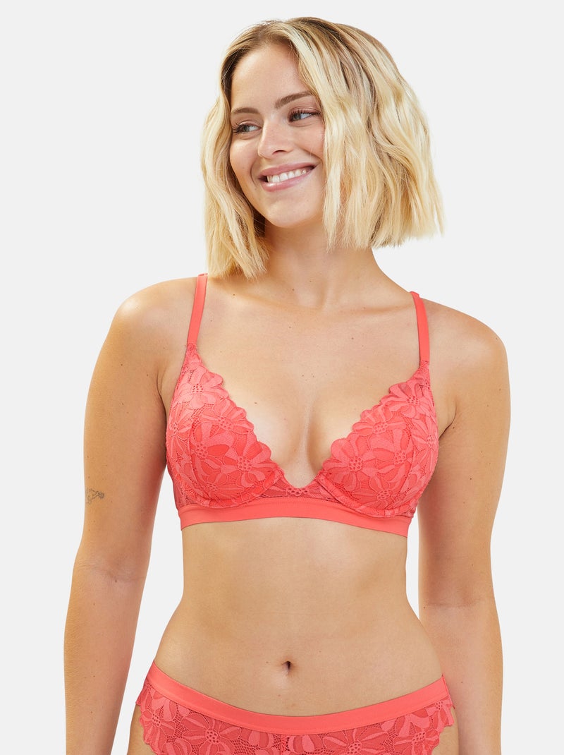 Soutien-gorge Fabuleuse Billet Doux Orange corail - Kiabi