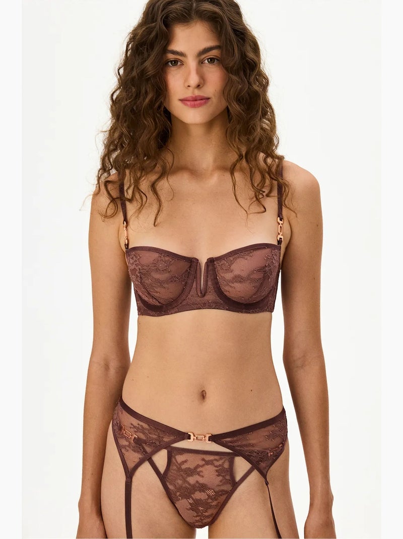 Soutien-gorge femme à armatures penti Rouge bordeaux - Kiabi