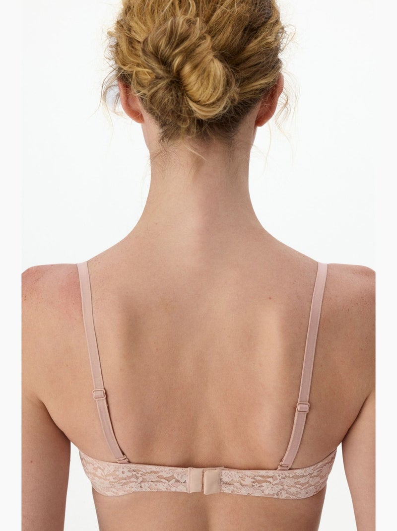 Soutien-gorge femme pop lace penti Rose dragée - Kiabi