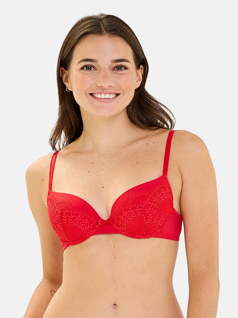 Soutien-gorge Fidèle Billet Doux Rouge coquelicot - Kiabi