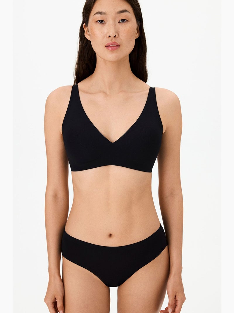 Soutien-gorge fit decolette sans trace avec coussinets penti Noir - Kiabi