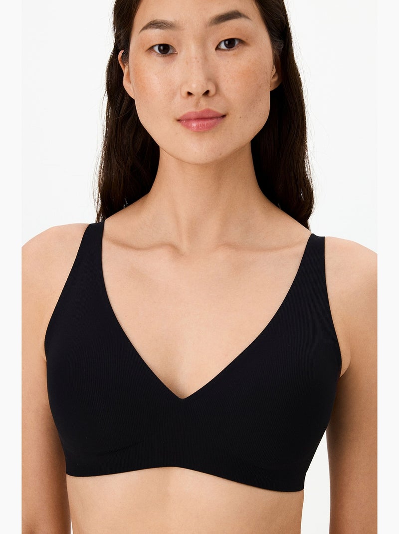 Soutien-gorge fit decolette sans trace avec coussinets penti Noir - Kiabi
