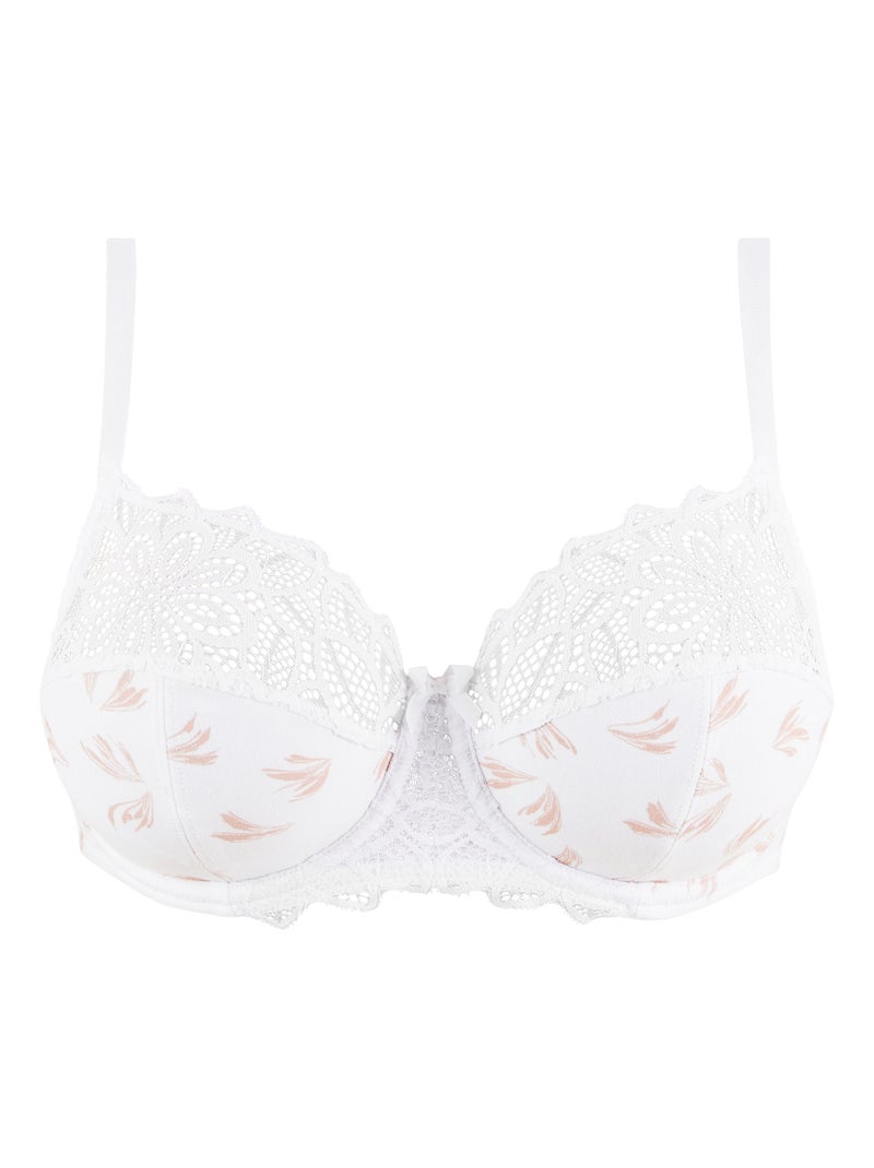 Soutien-gorge Flora Sans Complexe Blanc Marron - Kiabi